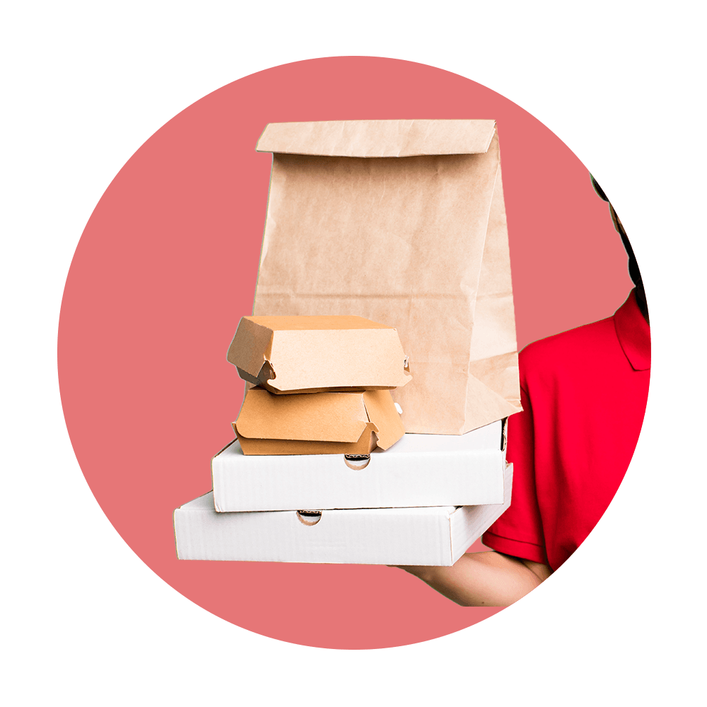 Cross-selling w pizzerii - dostawa zamówionej pizzy wraz z dodatkami.