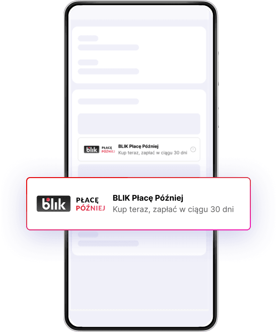 BLIK płacę później.