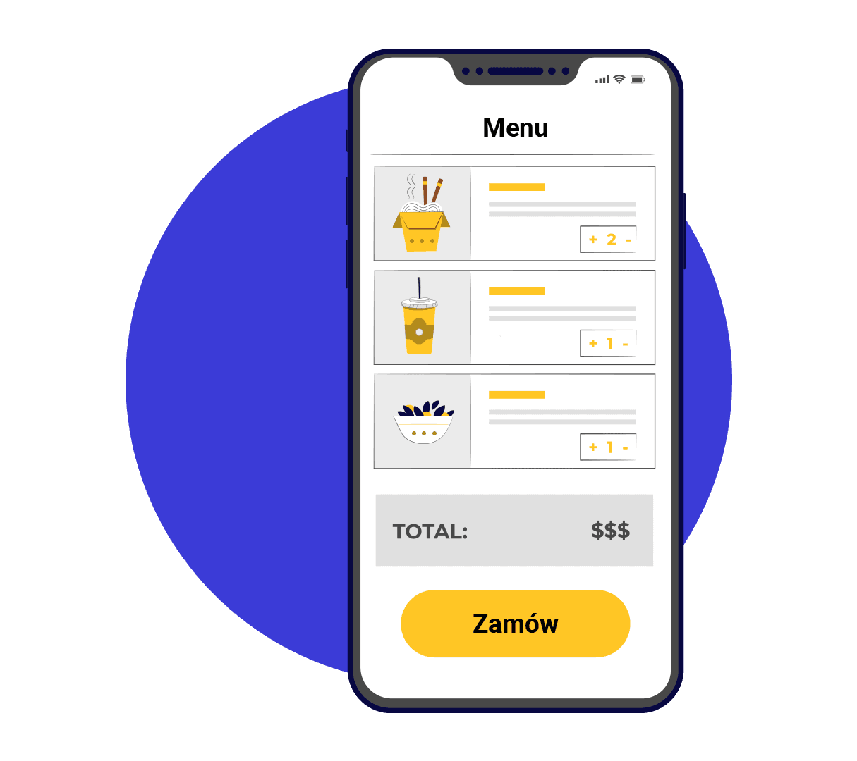 Możliwość zamawiania online – piktogram.