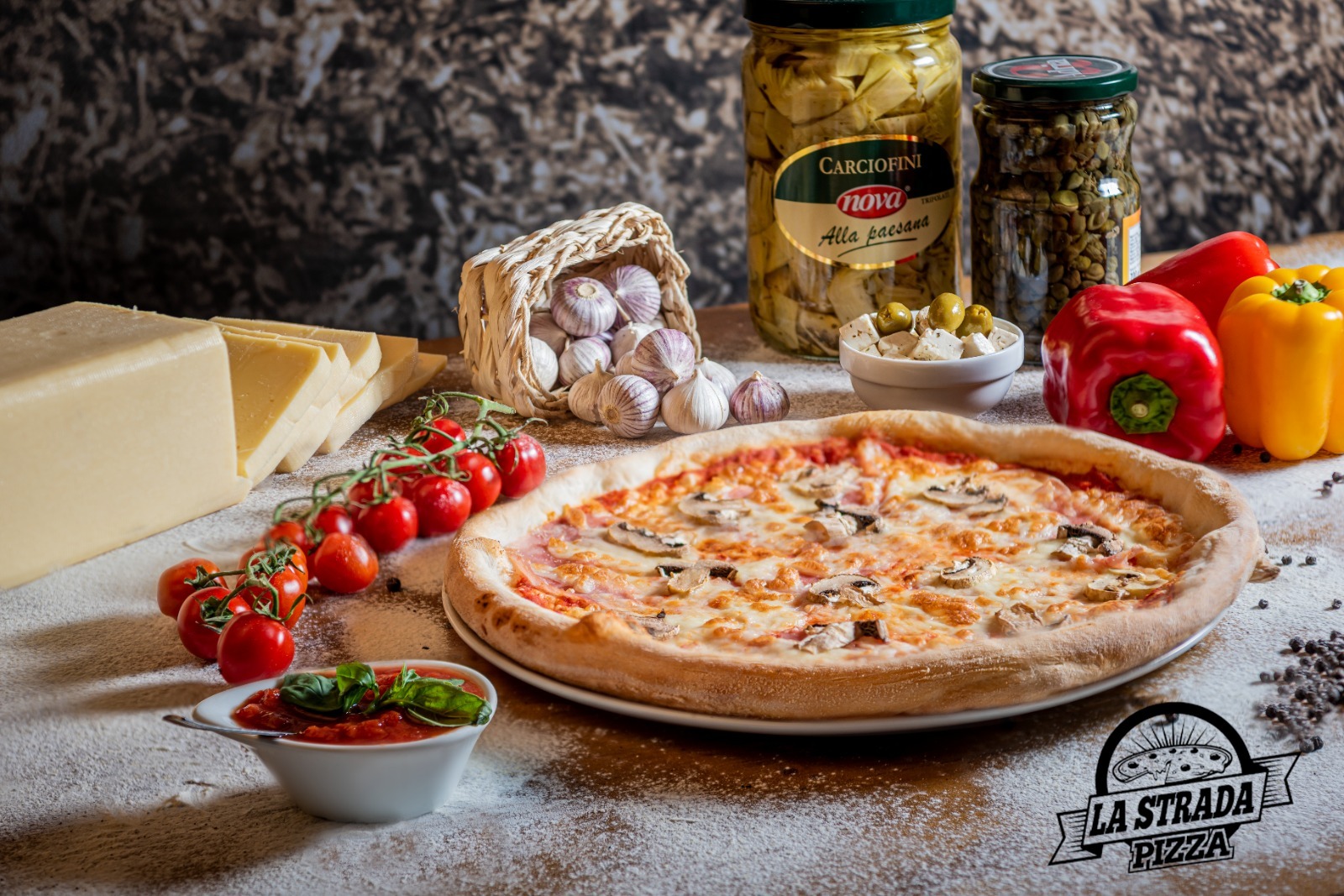 Pizza Prosciutto Funghi