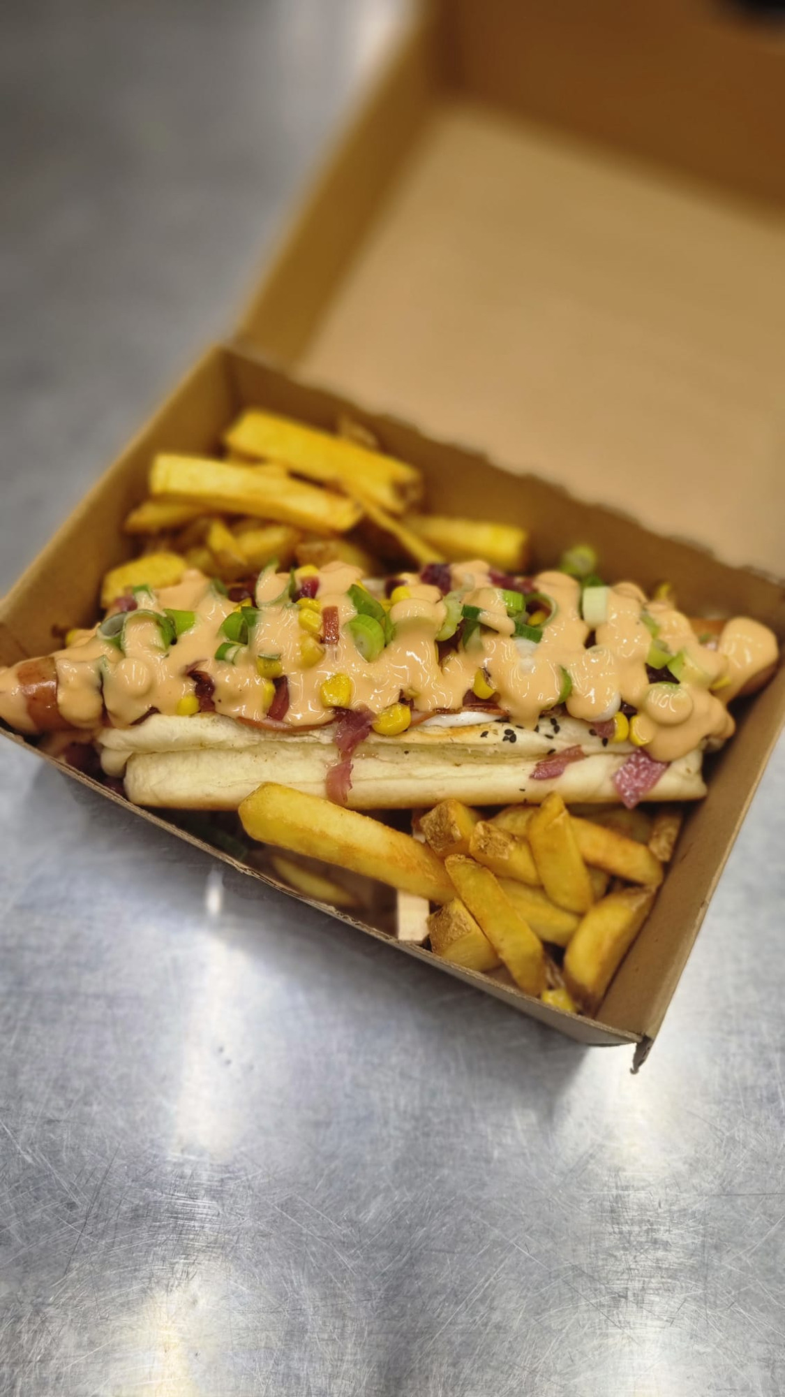 Boston hot dog Combo