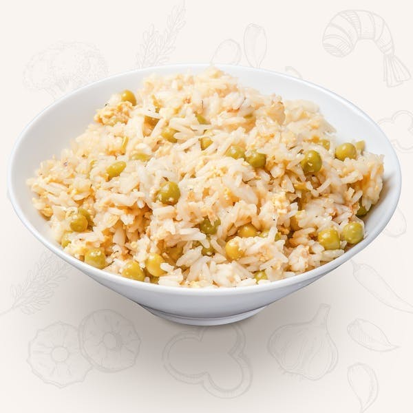 Groszkowy ryż z jajami