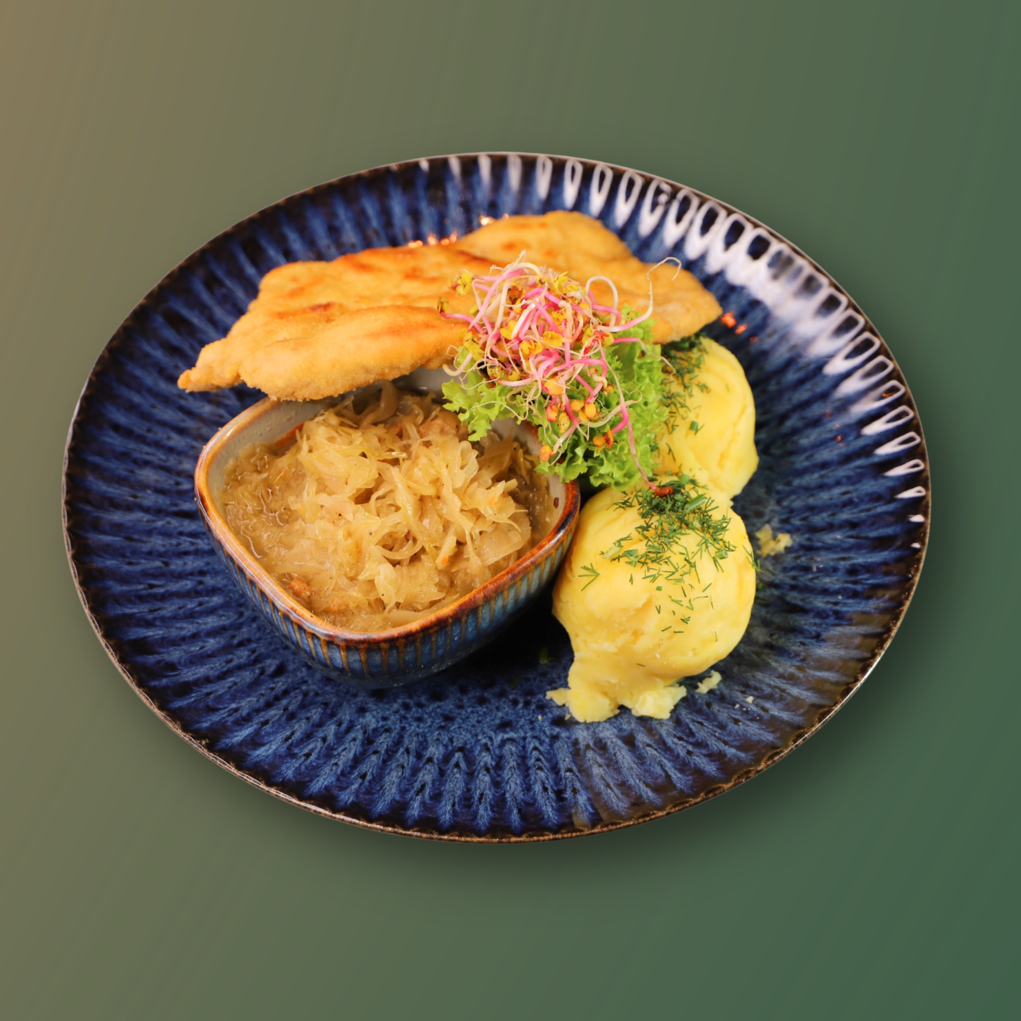 Tradycyjny kotlet schabowy na smalcu