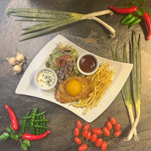 GRILOWANA PIERŚ Z KURCZAKA Z BRZOSKWINIĄ