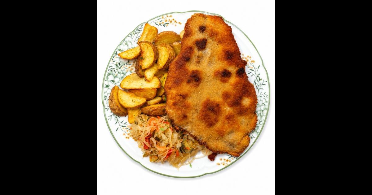 Filet panierowany z kurczaka z sosem żurawinowo-chrzanowym