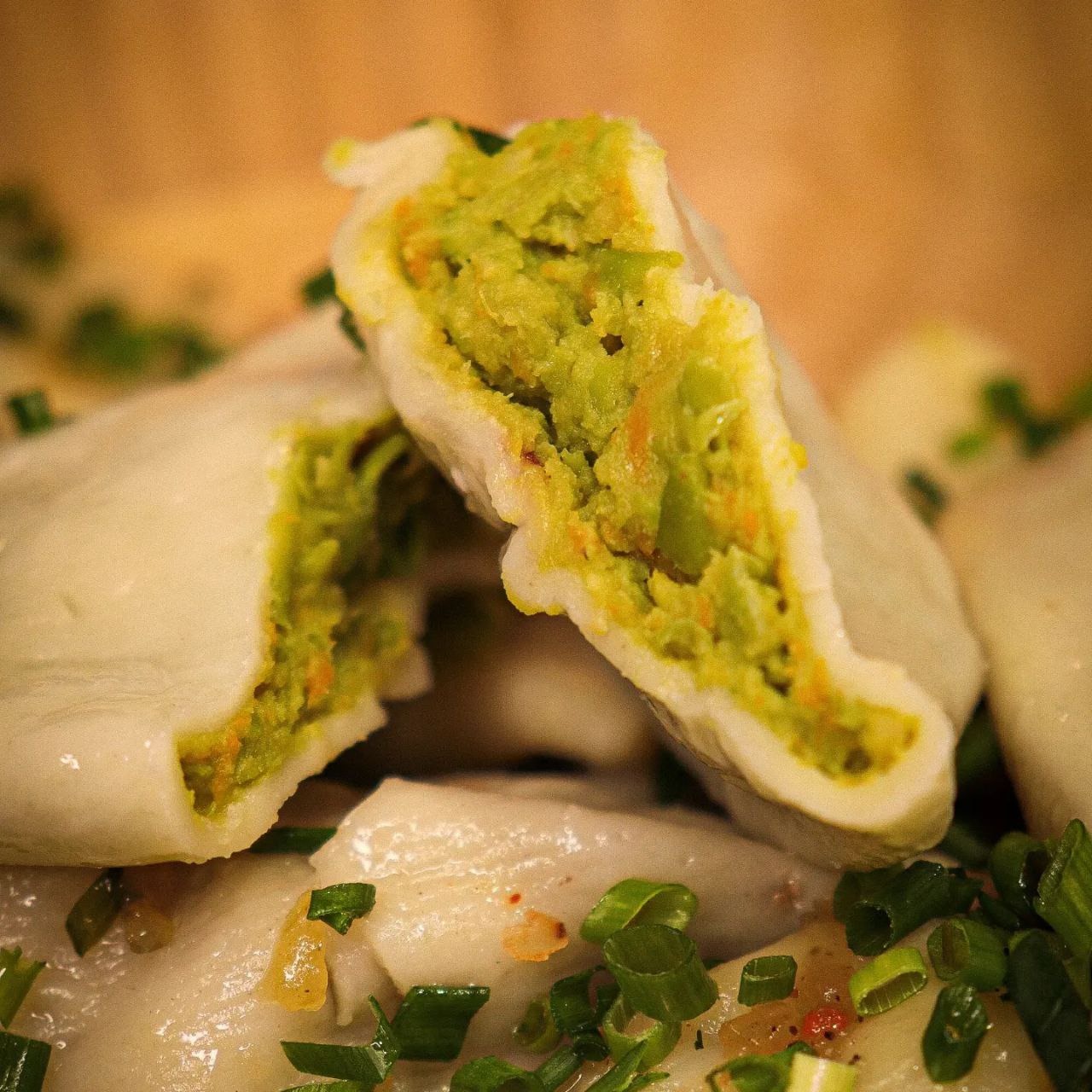 Zielony groszek z dynią