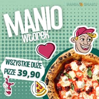 MANIO WTOREK -Duża pizza w cenie 39,90 zł