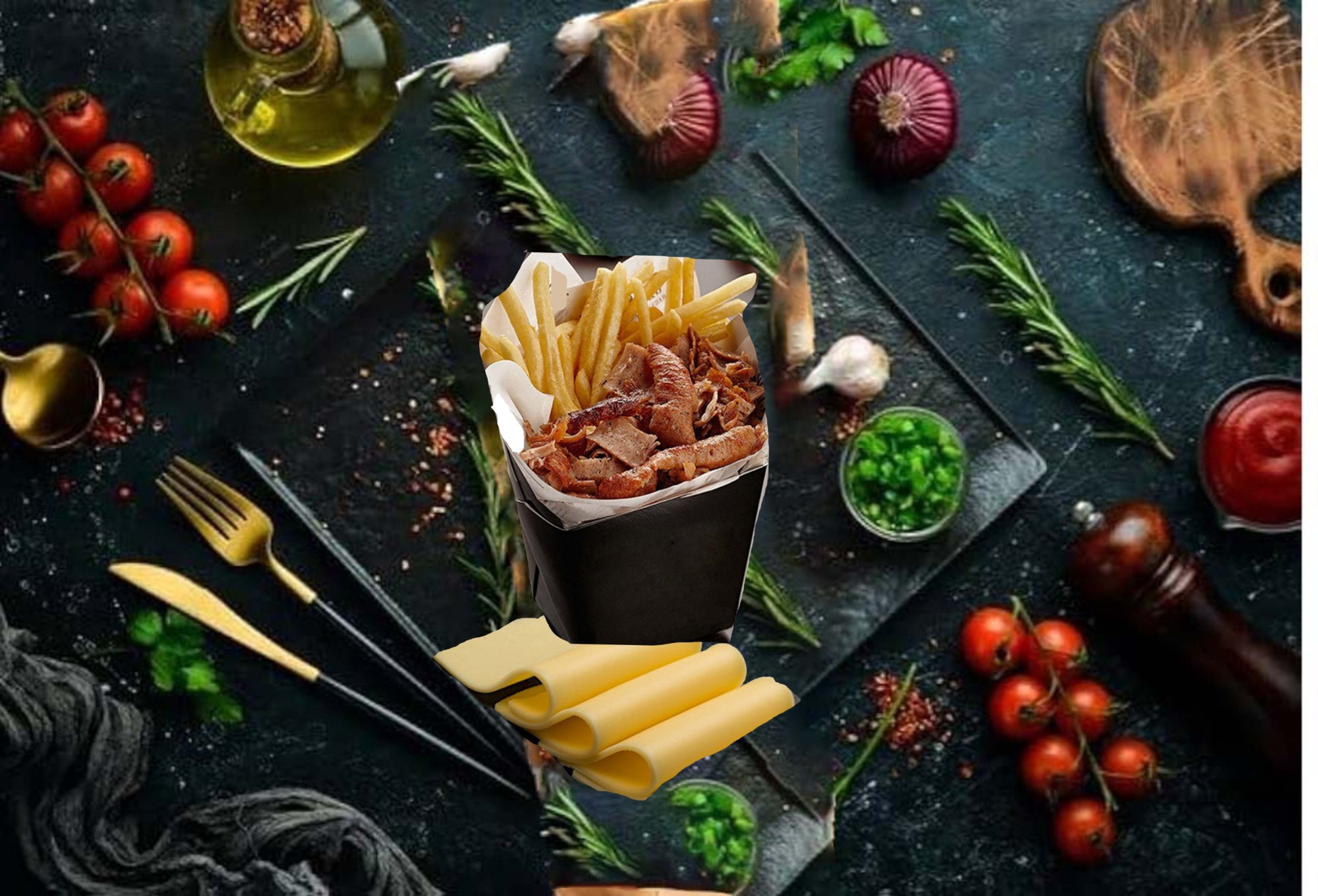 Kebab Box Extra z Serem