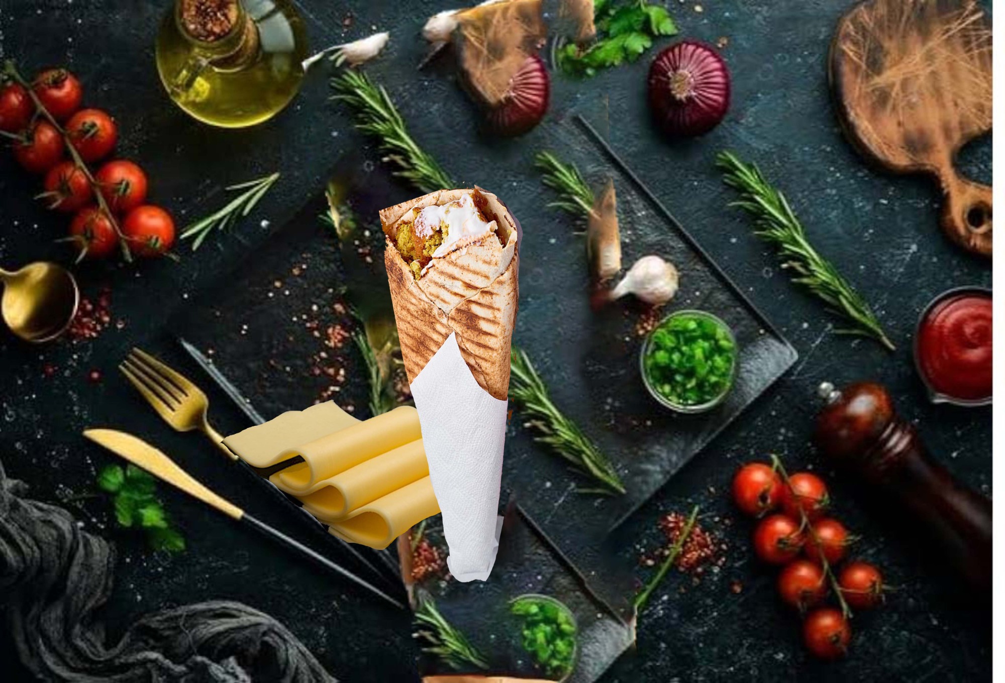 Pita Wegetariańska Falafel Classic z Serem