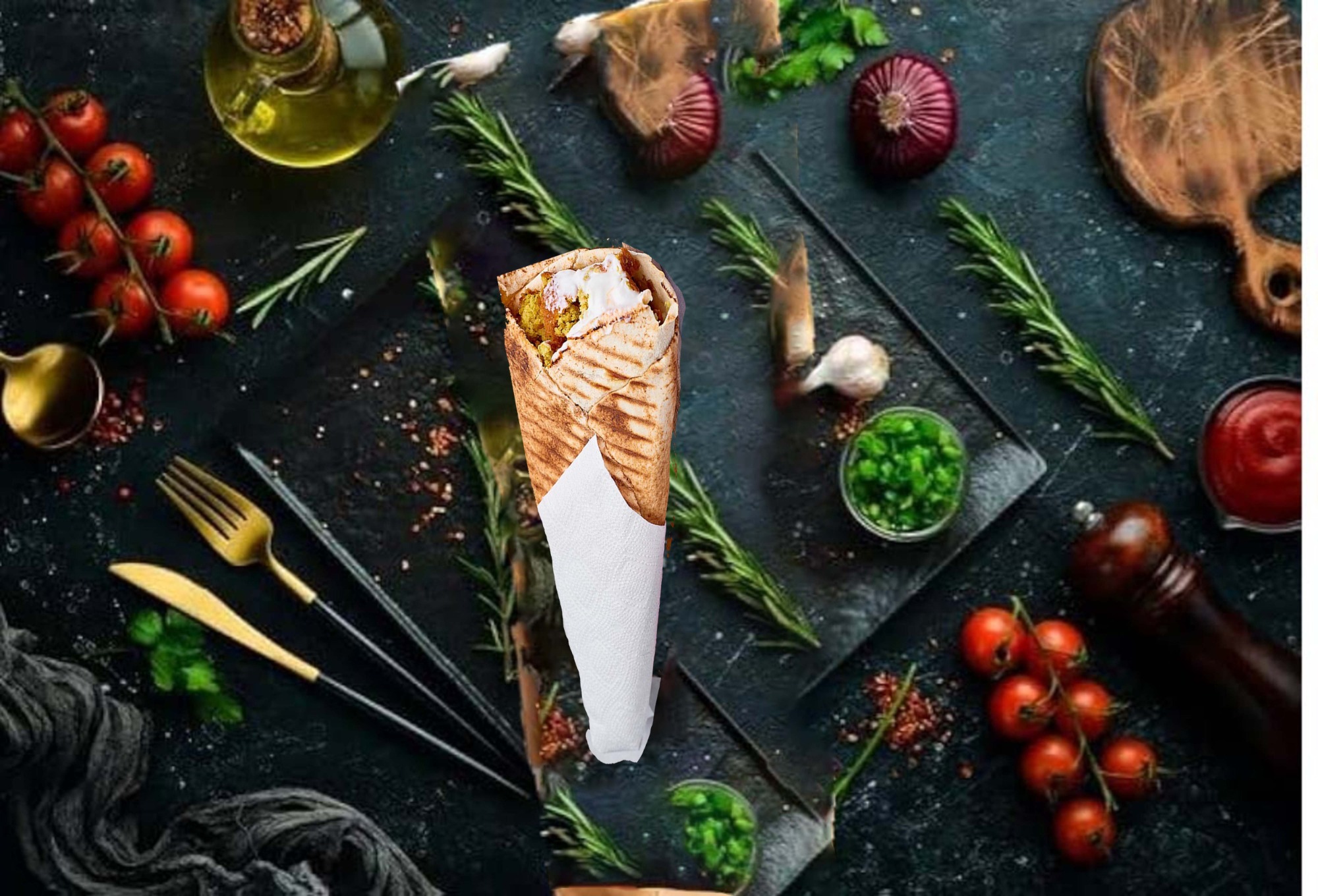 Pita Wegetariańska Falafel Extra