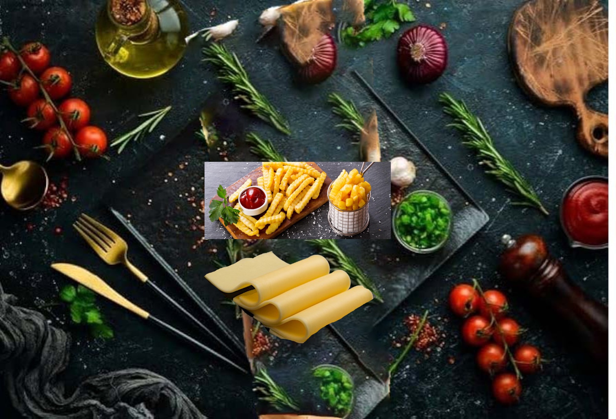 Frytki małe z serem