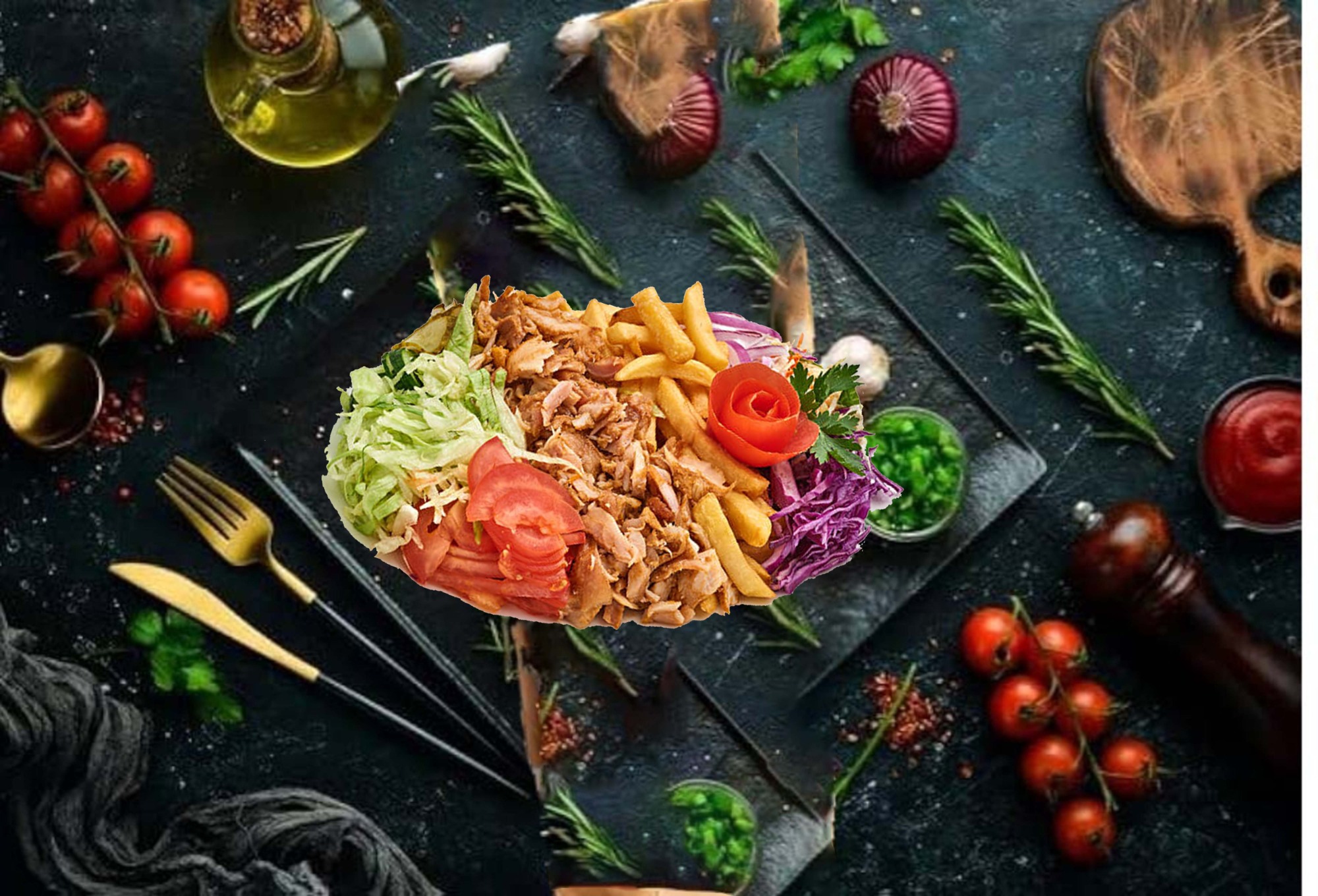 Kebab na Talerzu Mega