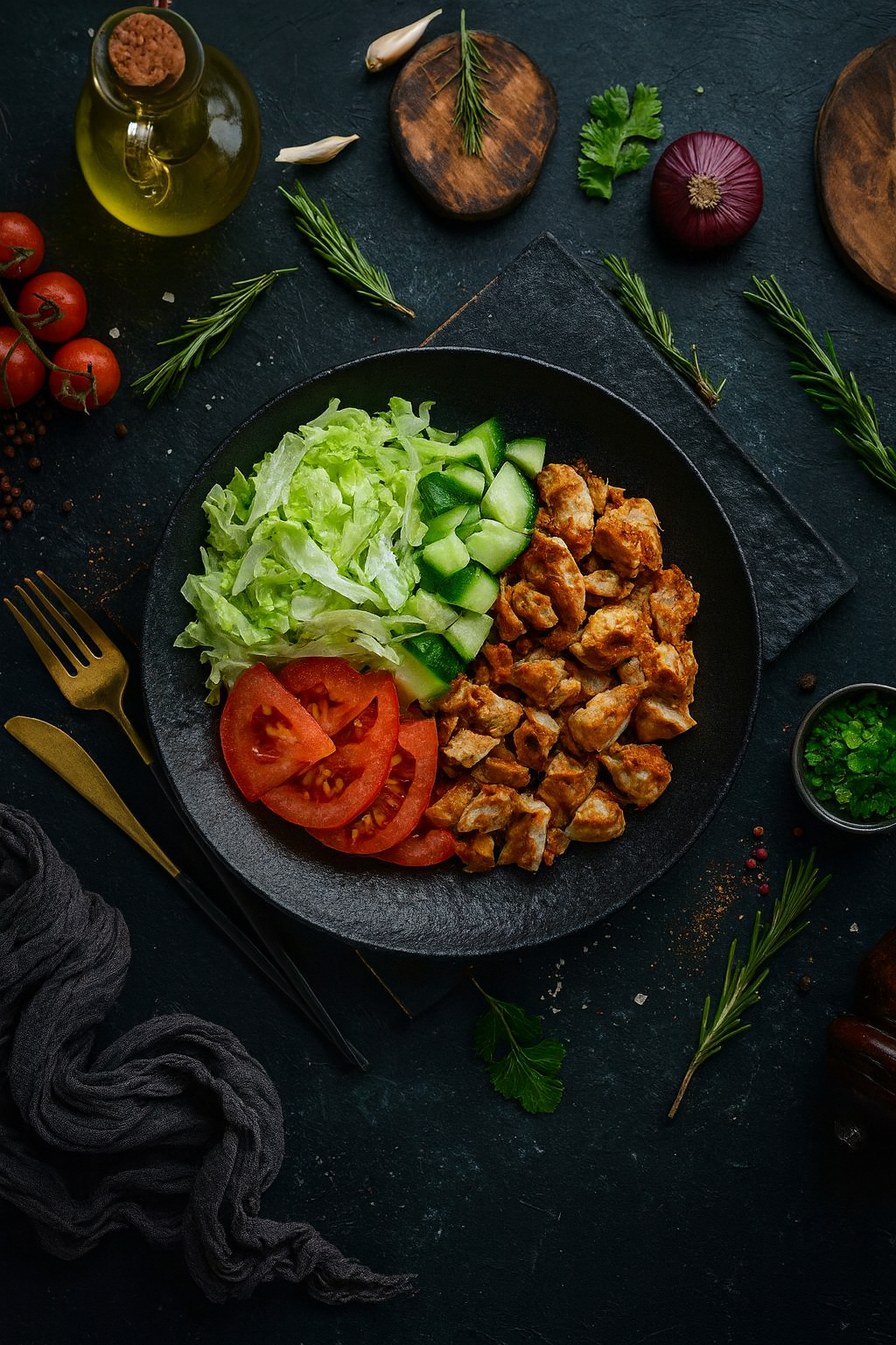 Sałatka z kurczakiem