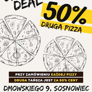 Druga pizza za pół ceny!