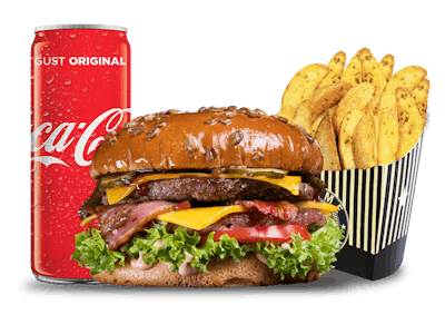 Meniu Double Cheeseburger