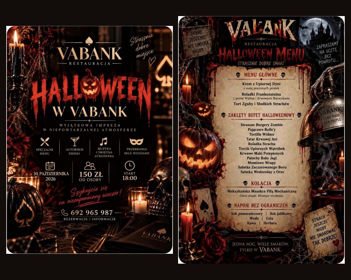 HALLOWEEN W RESTAURACJI VABANK