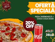 Pizza Țigănească + Coca Cola la doză