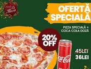 Pizza Specială + Coca Cola la doză