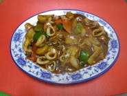 (129)Lignje Sichuan / Squid in Szechuan style