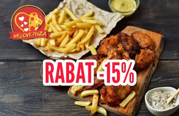 Tylko w środę Rabat 15% na nuggetsy, skrzydełka... 