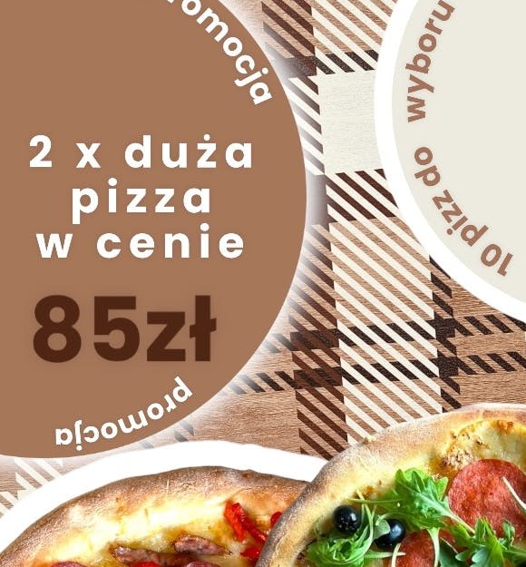 Promocja! Wybierz 2x duża pizza za 85 zł