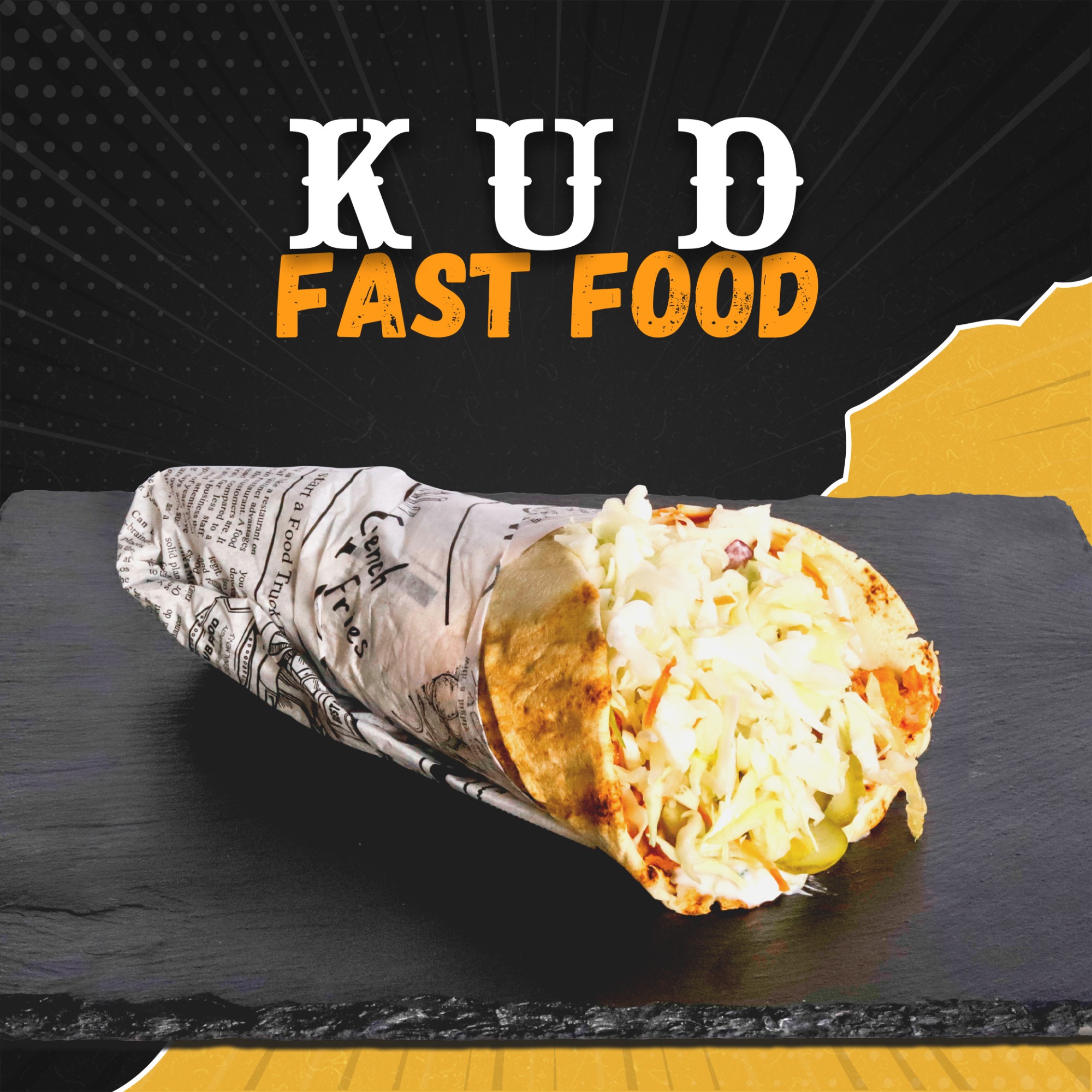 KUD shaorma pui medie 