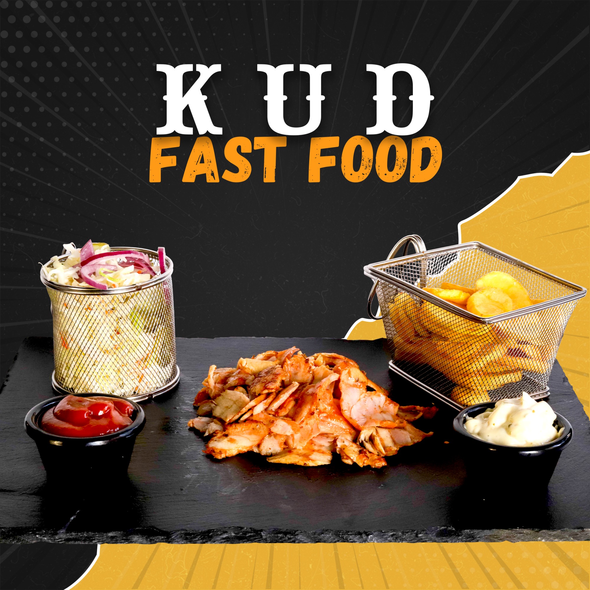 KUD shaorma pui farfurie 