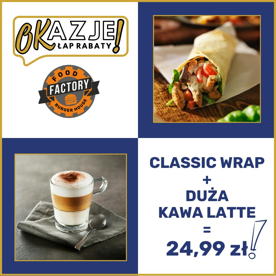 Classic Wrap + duża kawa Latte za jedyne 24,99 zł