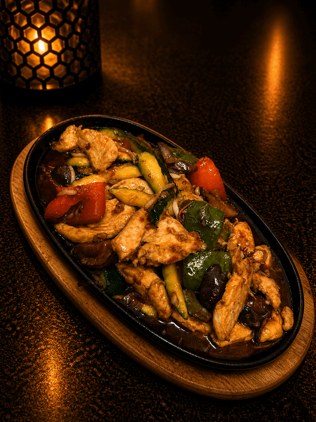Gorący Półmisek Chilli Kurczak