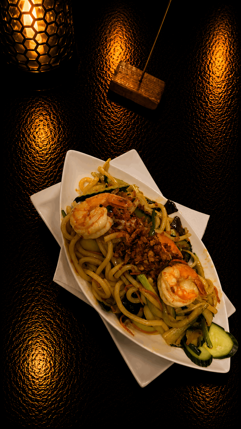 Udon Xao krewetki