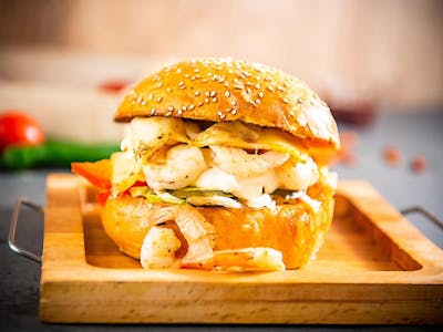 Shrimp burger
