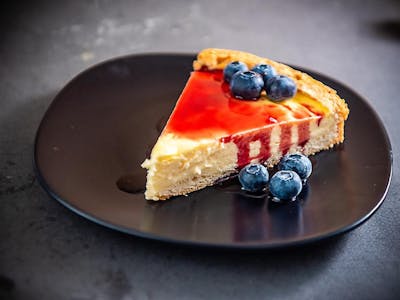 Cheesecake and blueberry