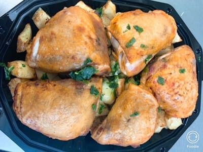 MANCARE GATITA  Pulpe de pui superioare la cuptor cu cartofi ( 5 portii )