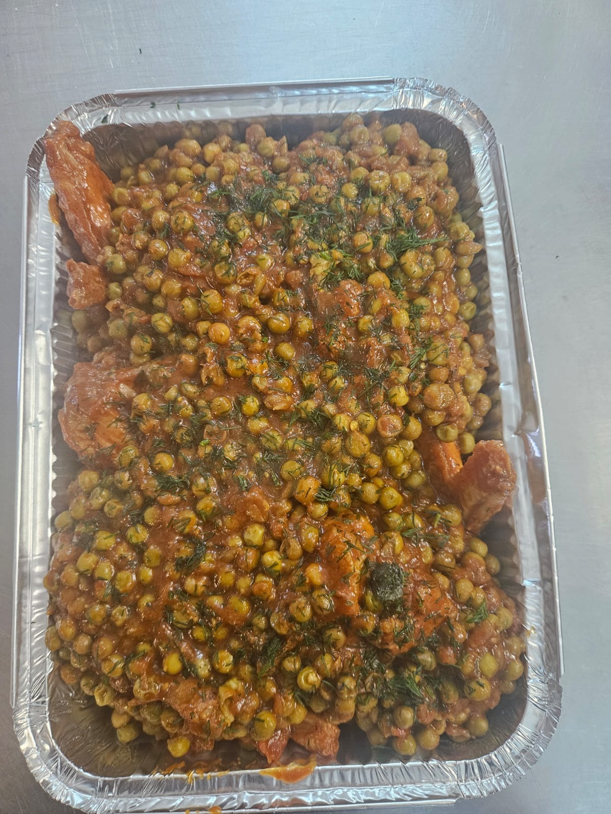 MANCARE GATITA  Mancare de mazare cu aripioare de pui ( 5 portii ) 