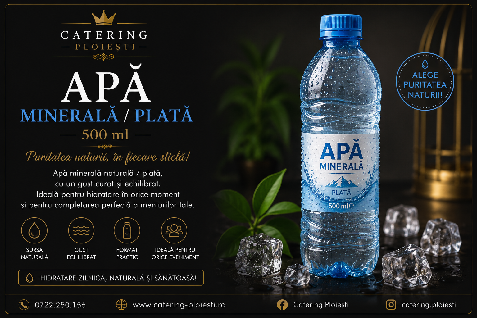 Apa mineral/plata 500 ml 