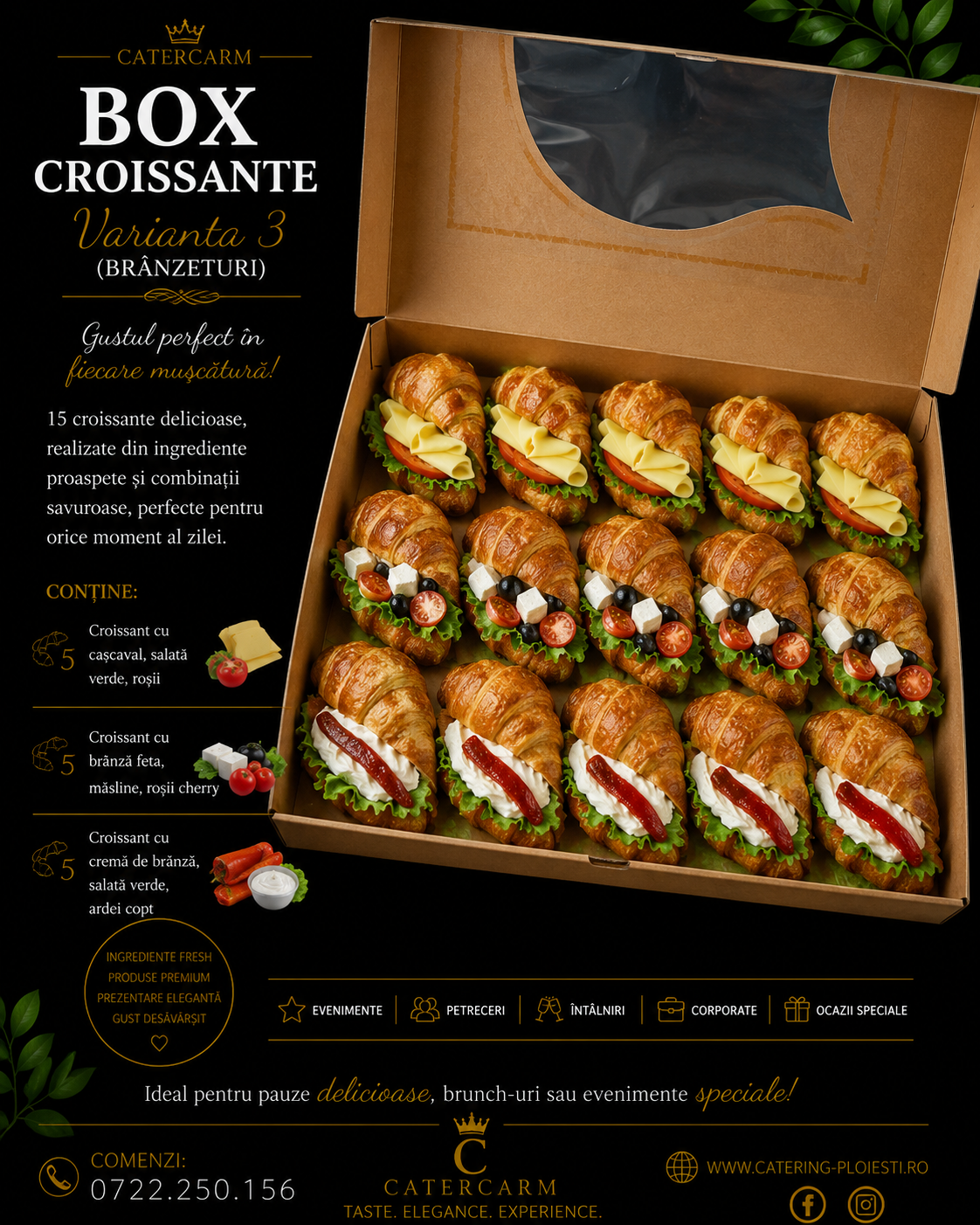 Box rece varianta 3 - Croissante ( 15 buc)