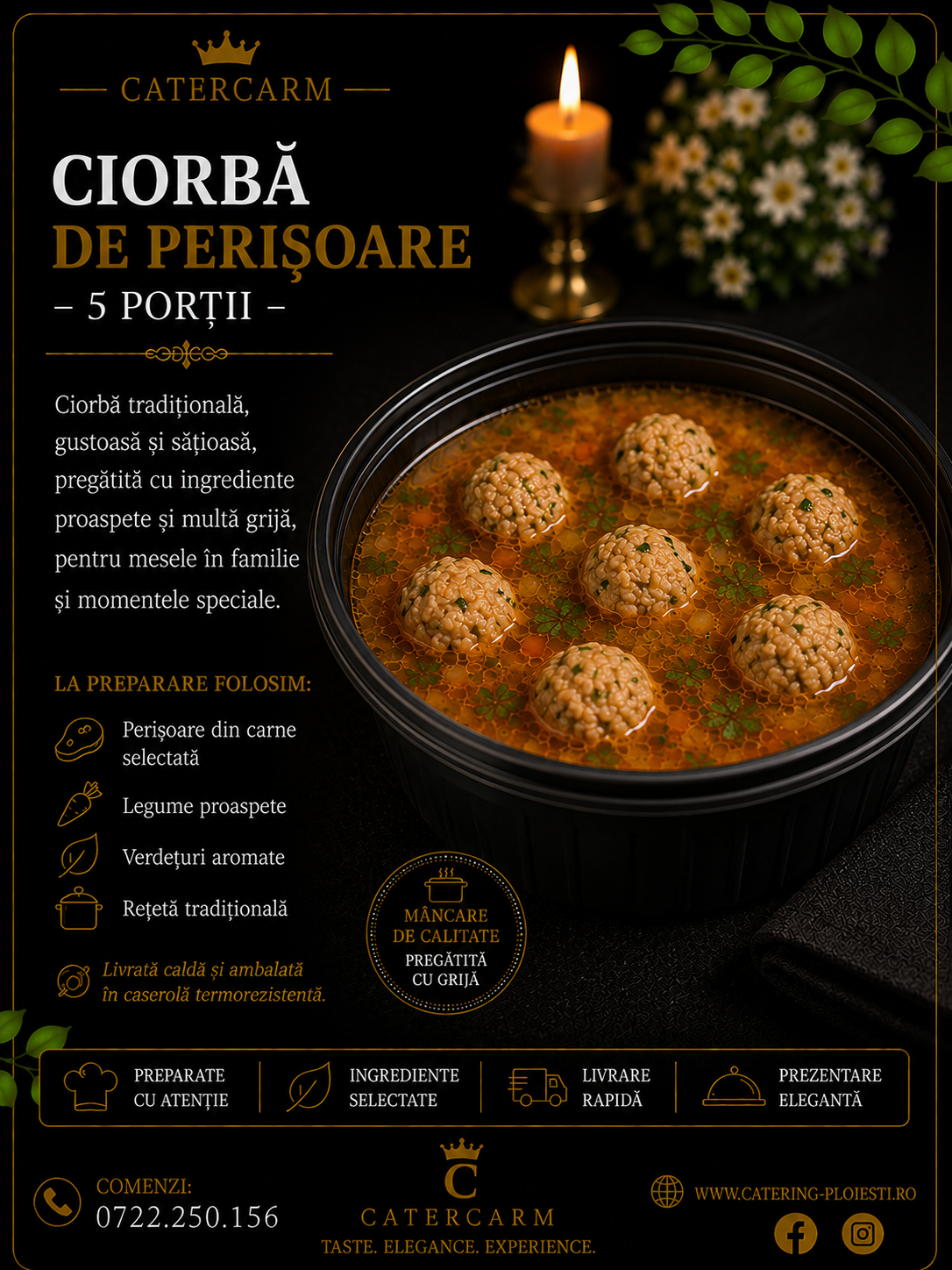 ciorba de perisoare 5 portii 
