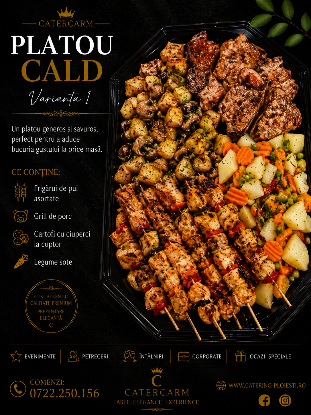 Platou cald varianta 1 ( 10 persoane ) 