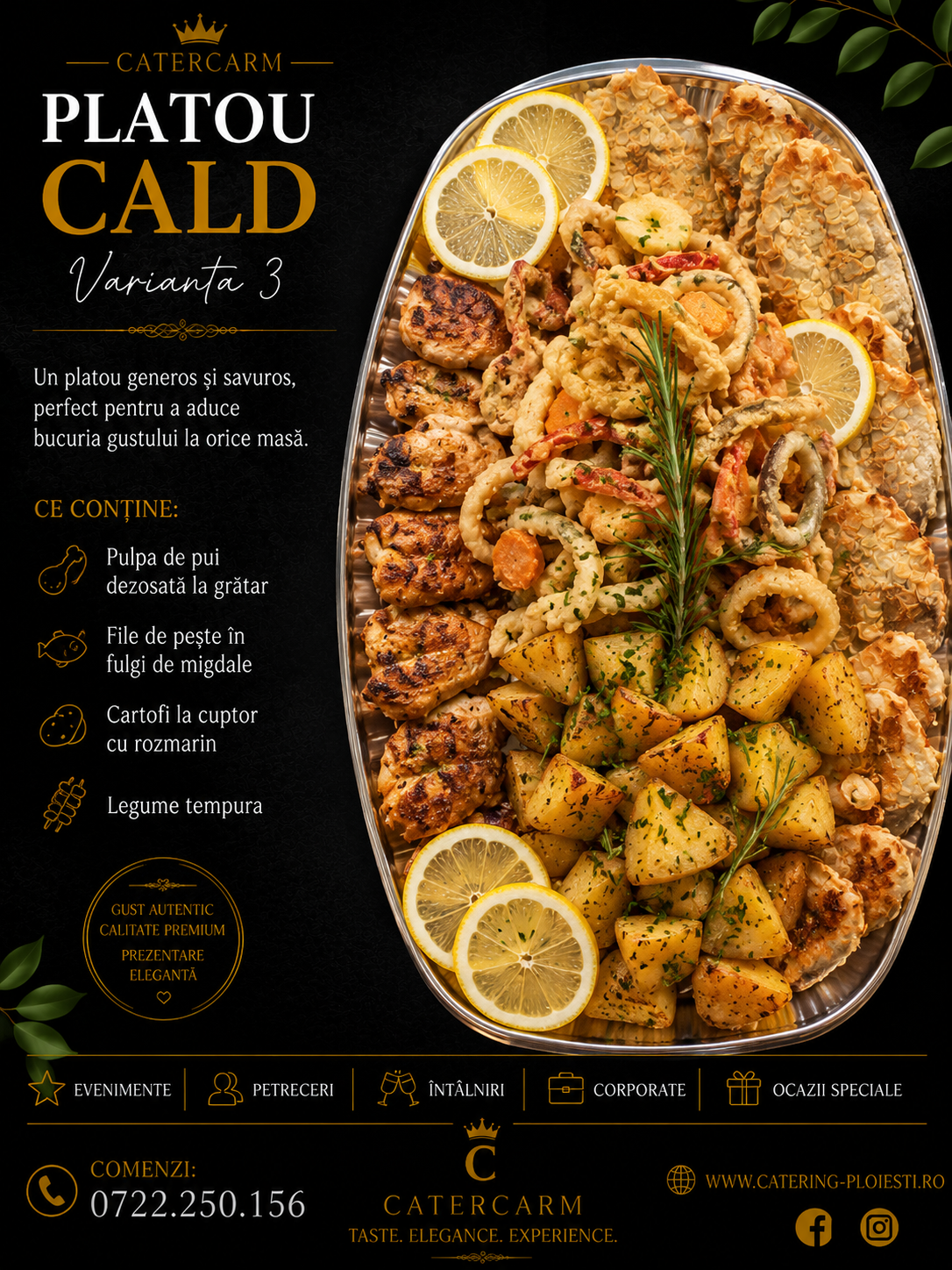 Platou cald varianta 3 ( 10 persoane) 