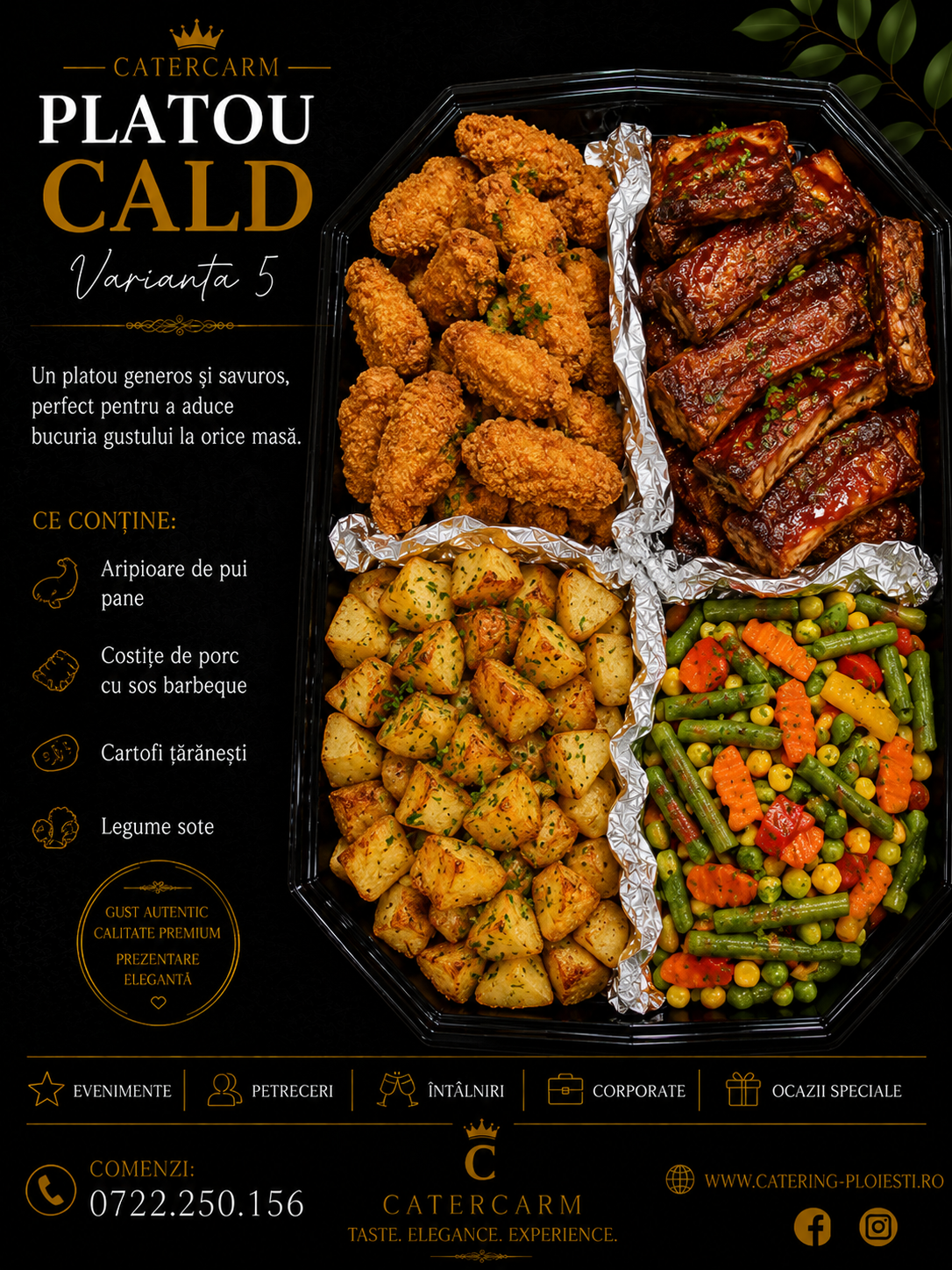 Platou cald varianta 5 ( 10 persoane ) 