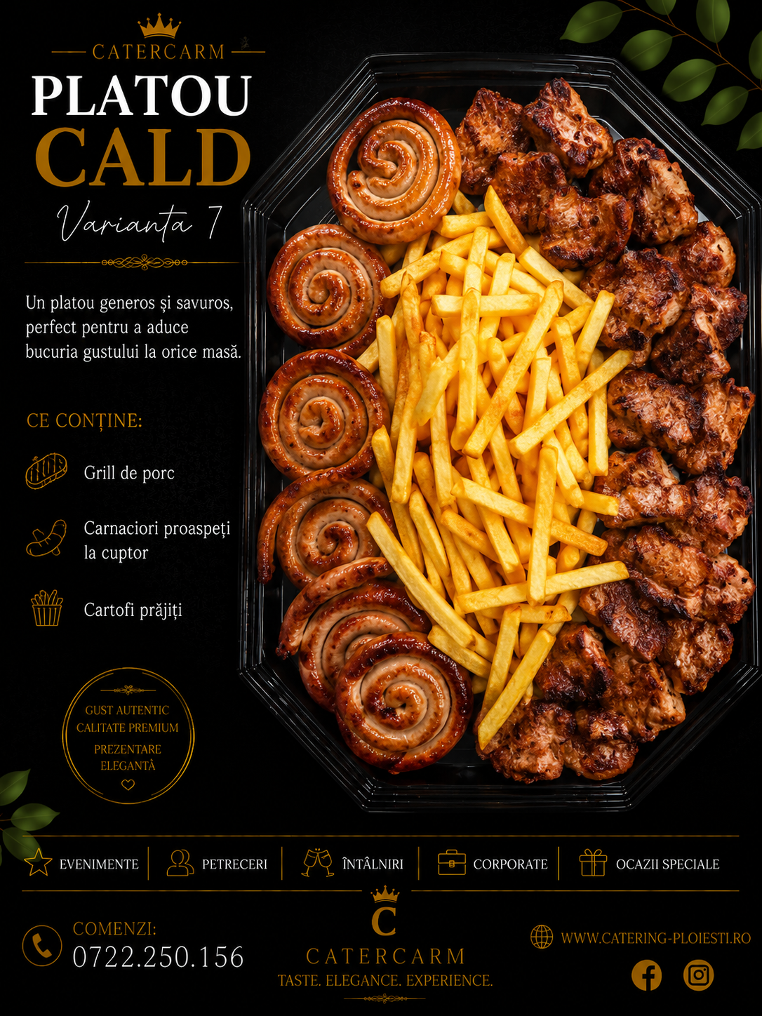 platou cald varianta 7 ( 10 persoane ) 