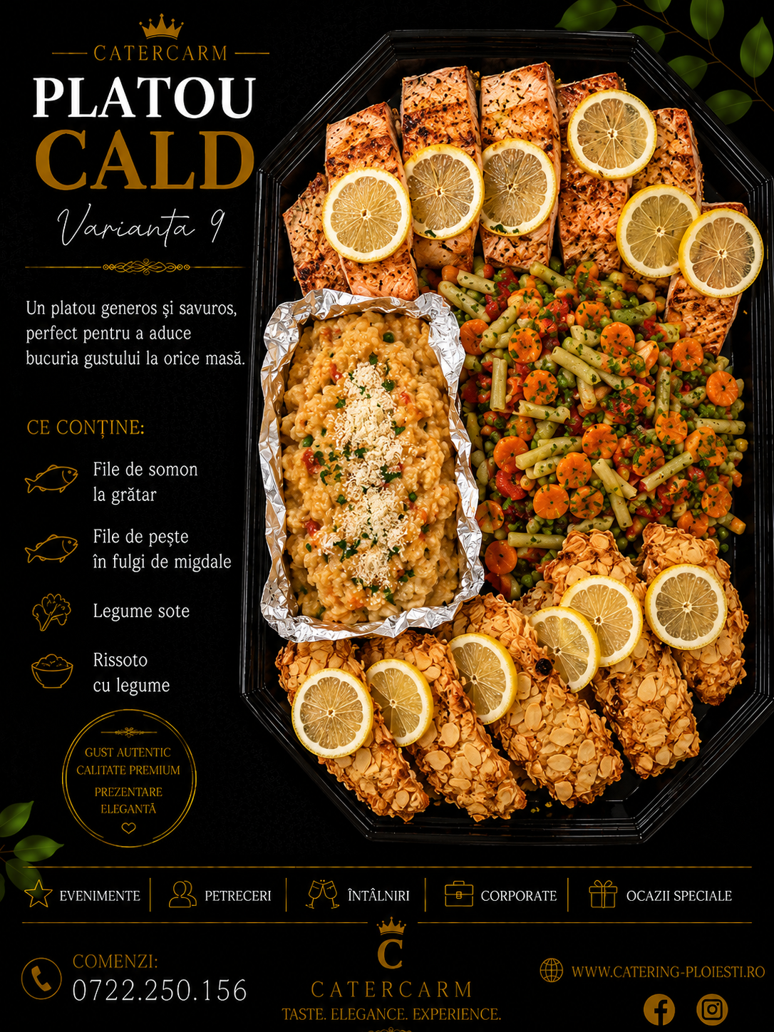 platou cald varianta 9 ( 10 persoane) 