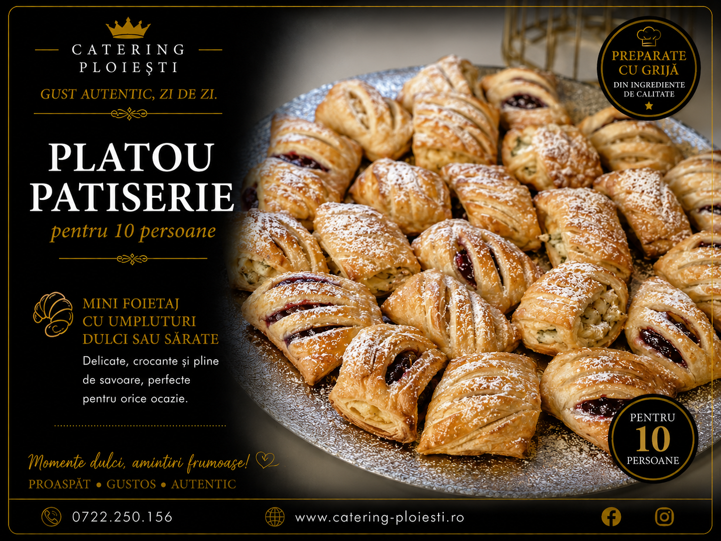platou patiserie - 10 persoane