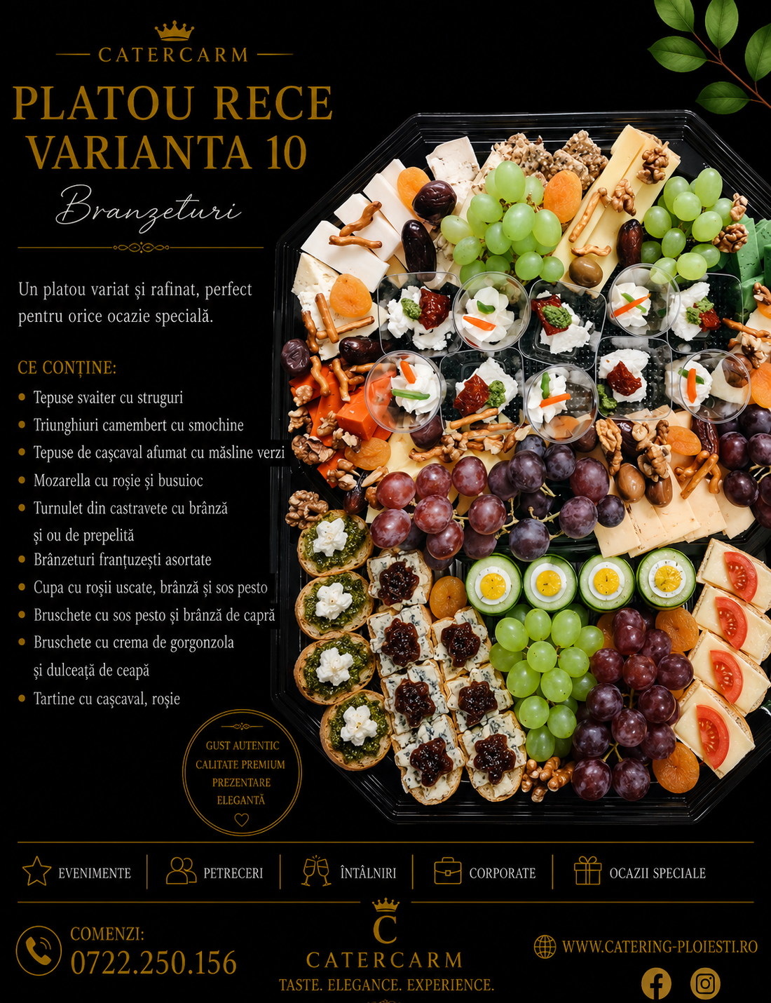 platou rece varianta 10 ( 10 persoane ) 