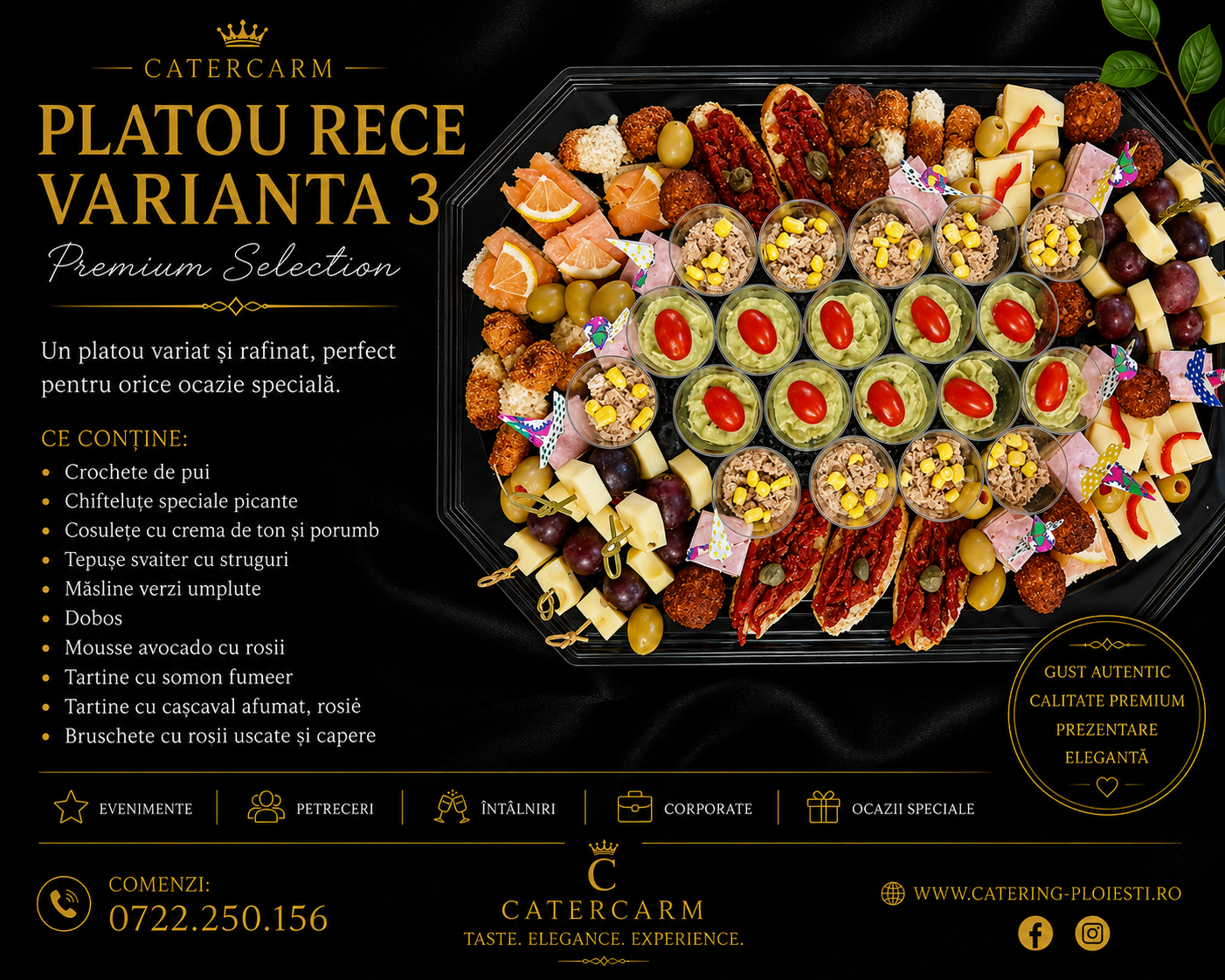 platou rece varianta 3 ( 10 persoane) 