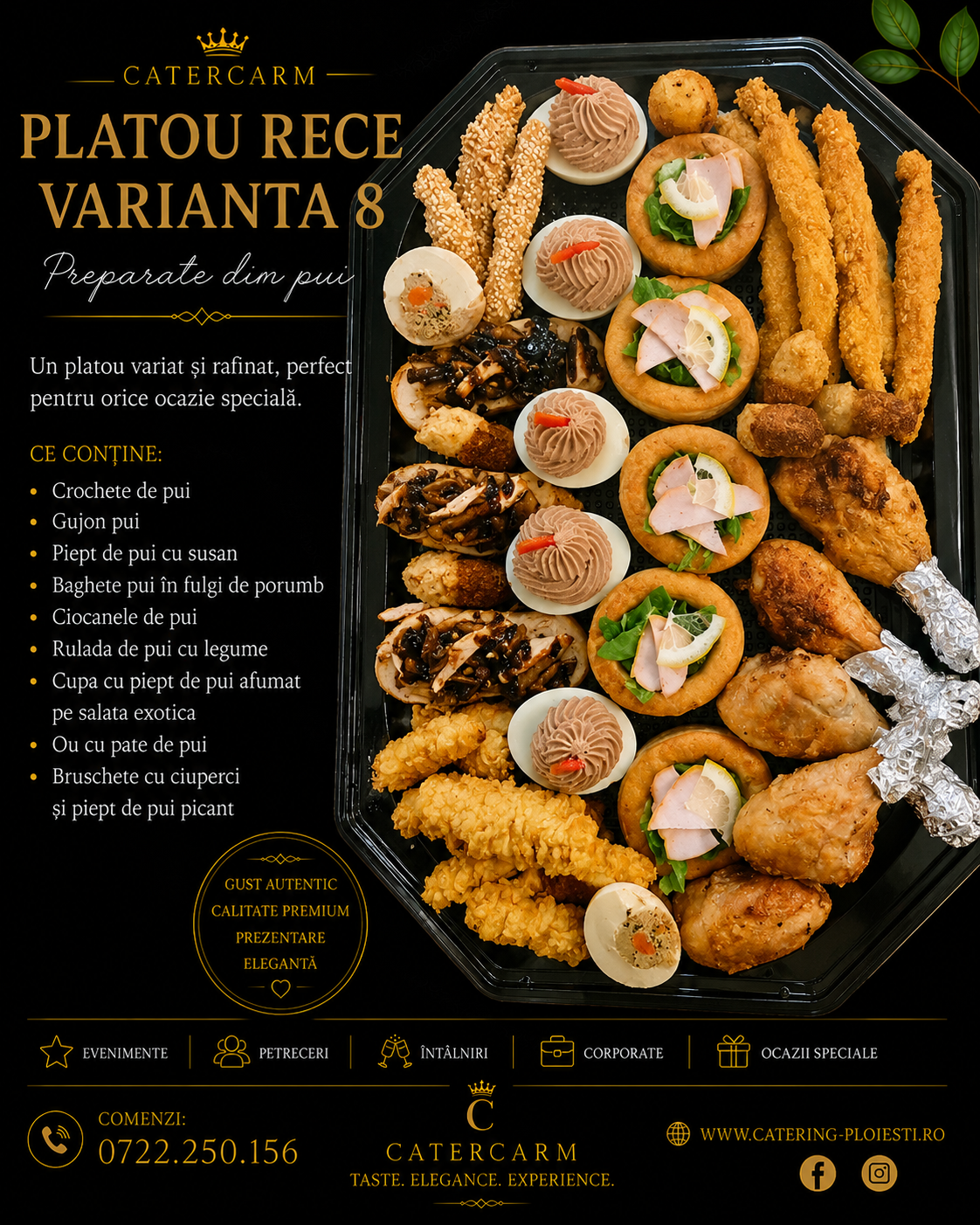 platou rece varianta 8 ( 10 persoane ) 
