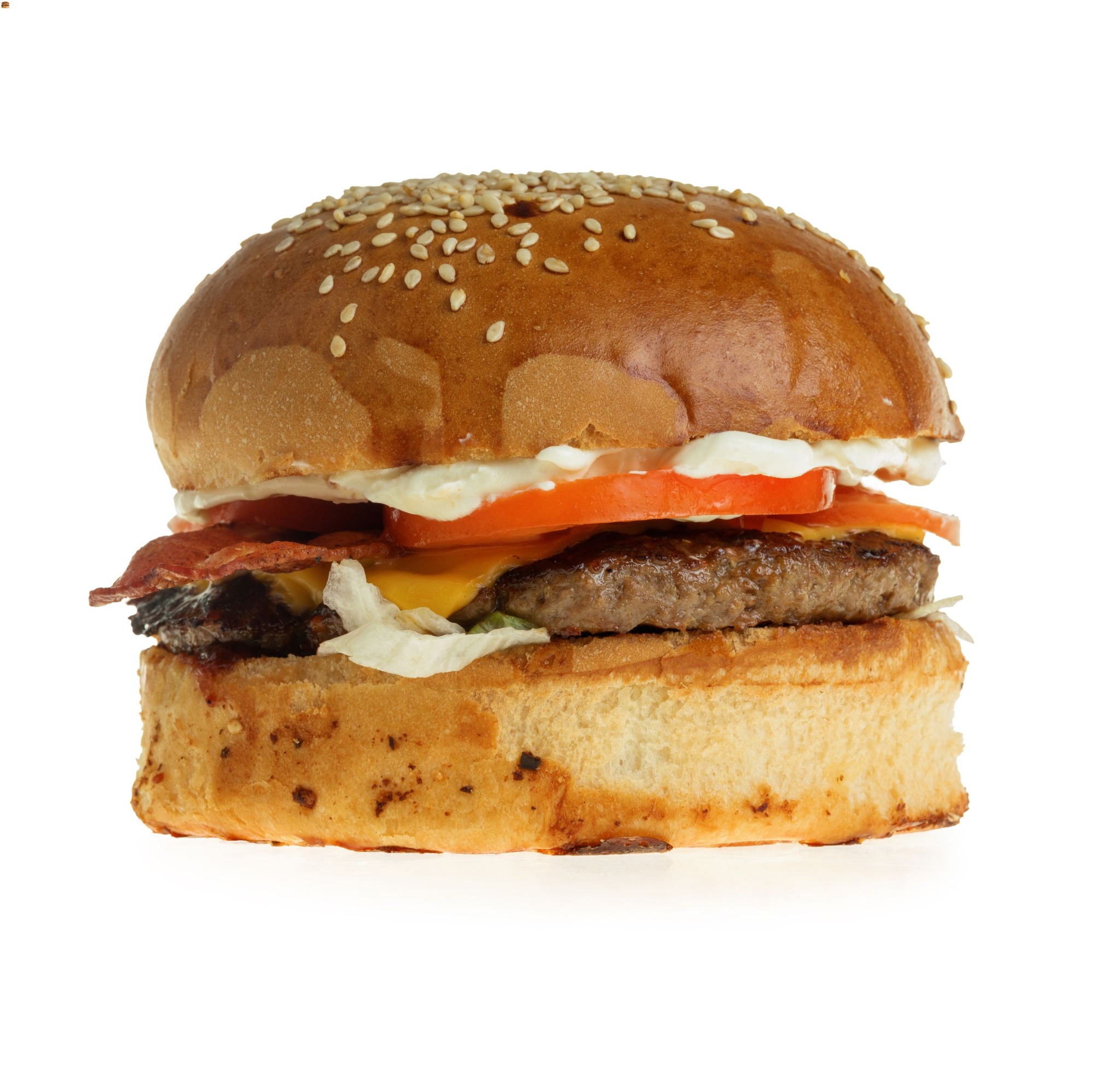 Burger cu cremă de brânză