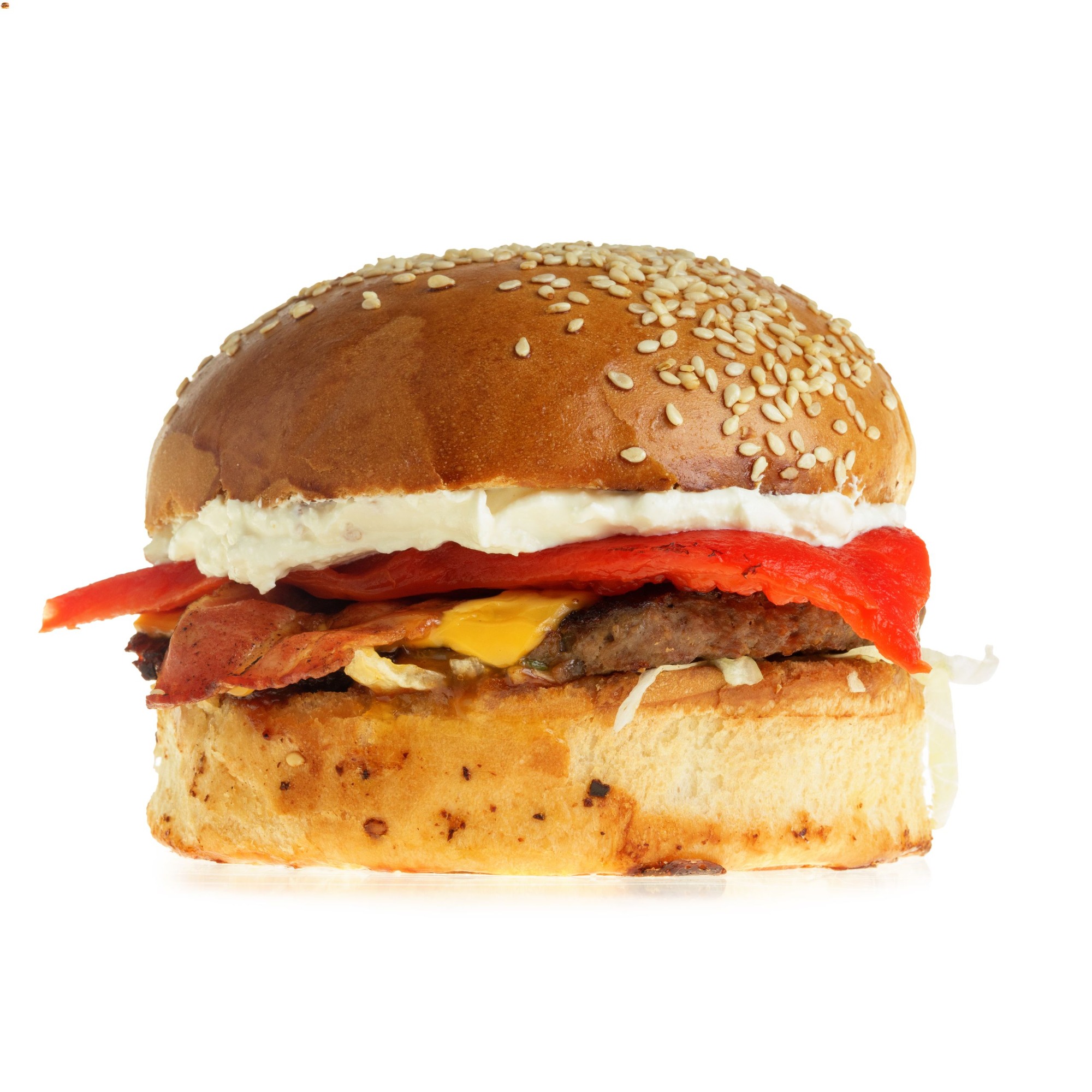 Burger cu brânză în stil grecesc