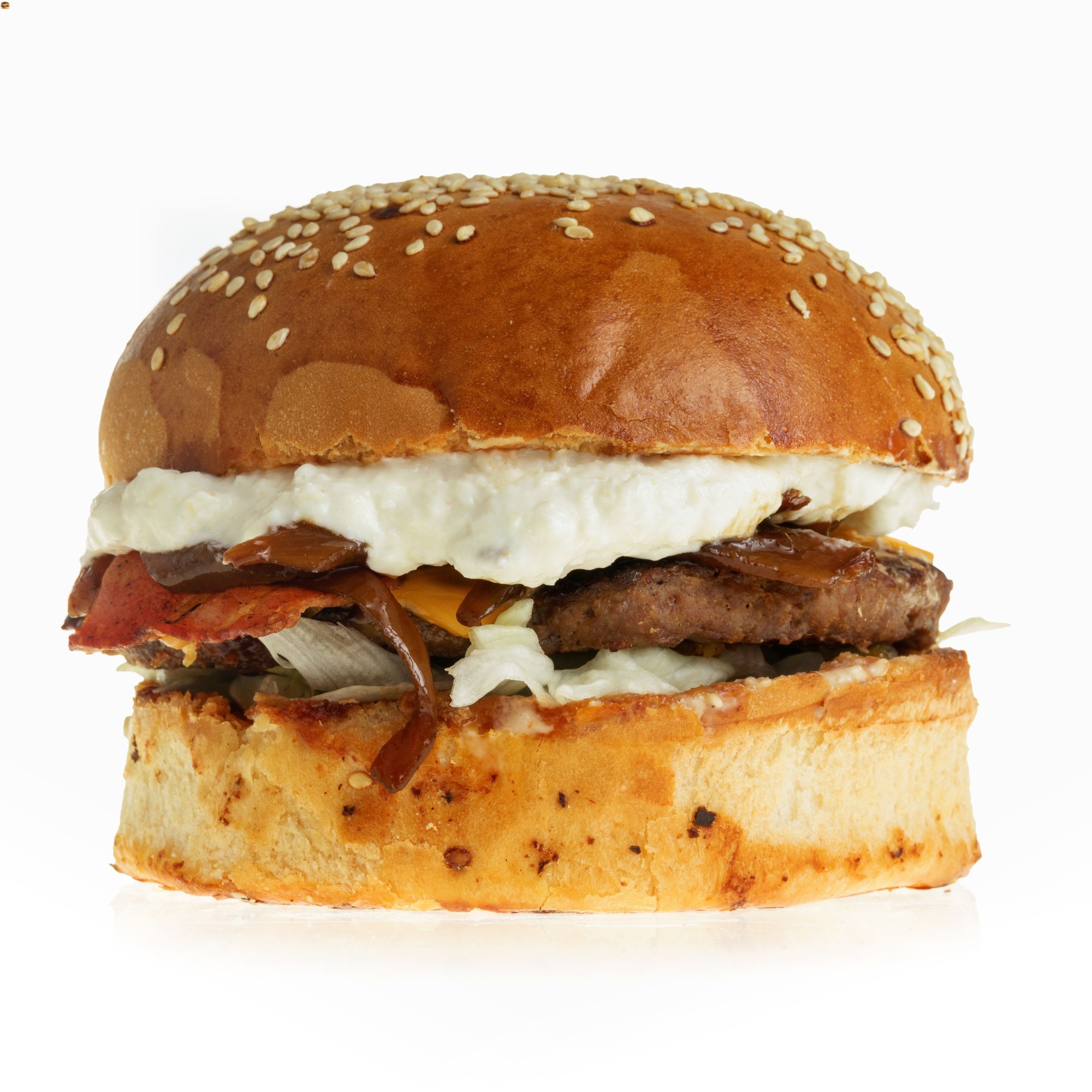 Burger cu hrean și smântână