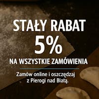 Stały rabat 5% na wszystkie zamówienia